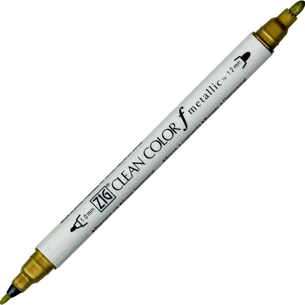 Zig Clean Color F Metalik Çift Uçlu Kalem 101 Gold