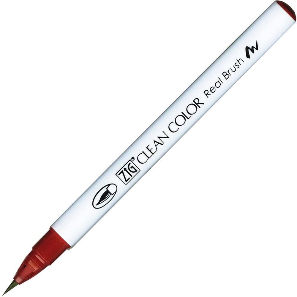 Zig Clean Color Real Brush Fırça Uçlu Marker Kalem 260 Deep Red