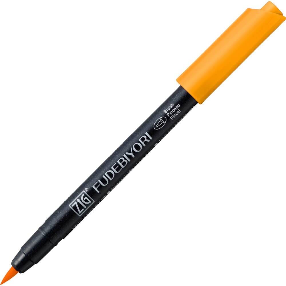 Zig Fudebiyori Brush Cbk-55n 052 Bright Yellow