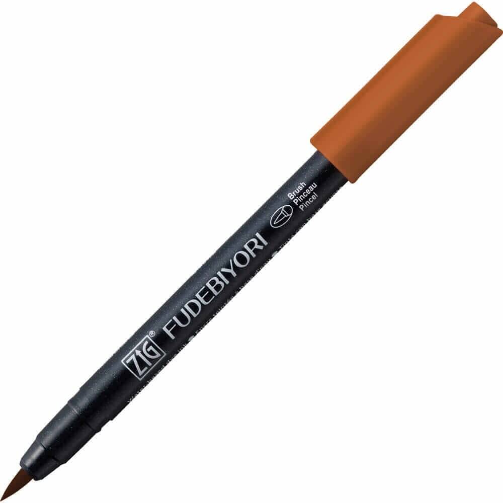 Zig Fudebiyori Brush Cbk-55n 602 Deep Reddish Brown