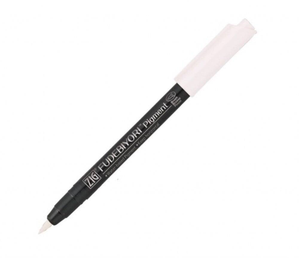 Zig Fudebiyori Brush Cbk-55p Pigment White