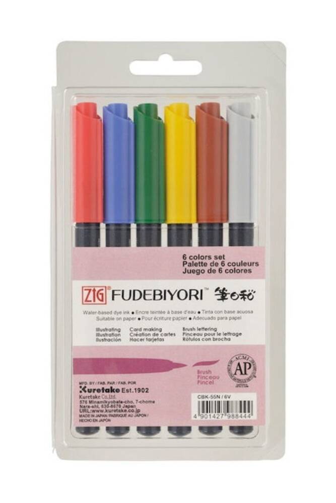 Zig Fudebiyori Brush SetCBK-55N6LI Set