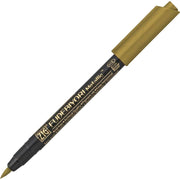Zig Fudebiyori Metallic Brush Pen Gilded Brush Tip Marker Pen 101 Gold