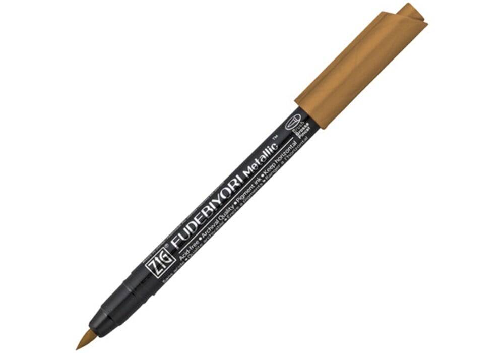 Zig Fudebiyori Metallic Brush Pen Yaldızlı Fırça Uçlu Marker Kalem 123 Bakır