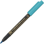 Zig Fudebiyori Metallic Brush Pen Gilded Brush Tip Marker Pen 125 Blue