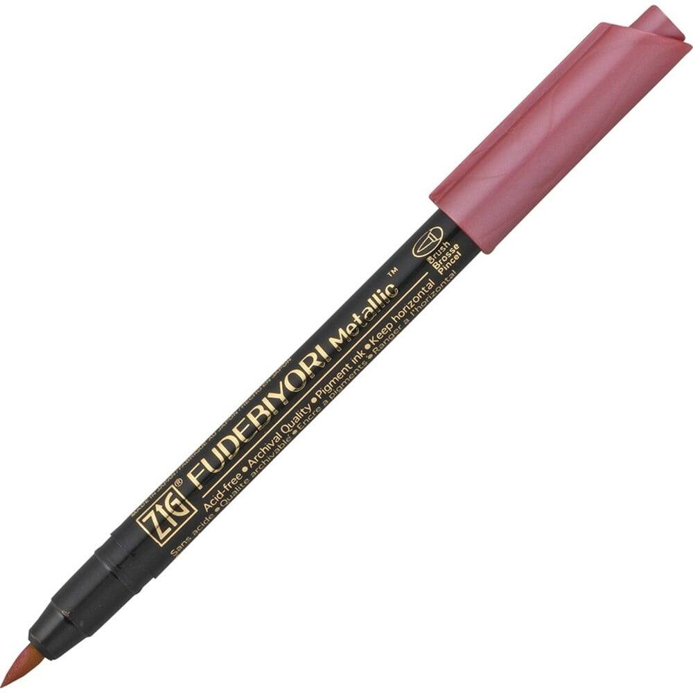 Zig Fudebiyori Metallic Brush Pen Yaldızlı Fırça Uçlu Marker Kalem 126 Red