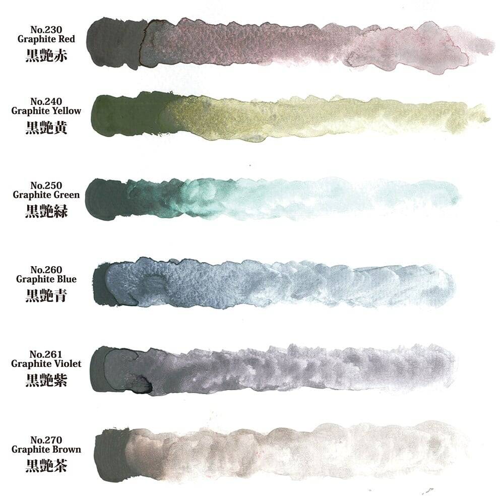 Zig Kurateke Gansai Tambi Graphite Colours Suluboya Seti 6 Renk Mc20-GR/6V