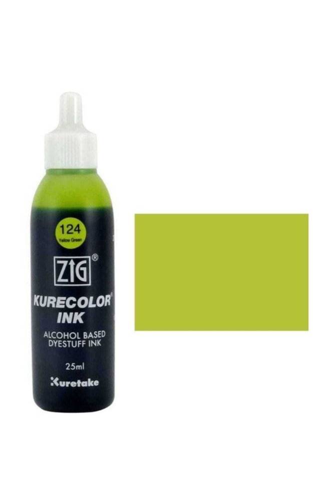 Zig Kurecolor Mürekkep 25 ml 124 (125) Yellow Green