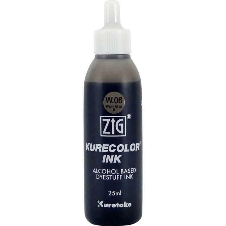 Zig Kurecolor Mürekkep 25 ml W06 Warm Gray 6