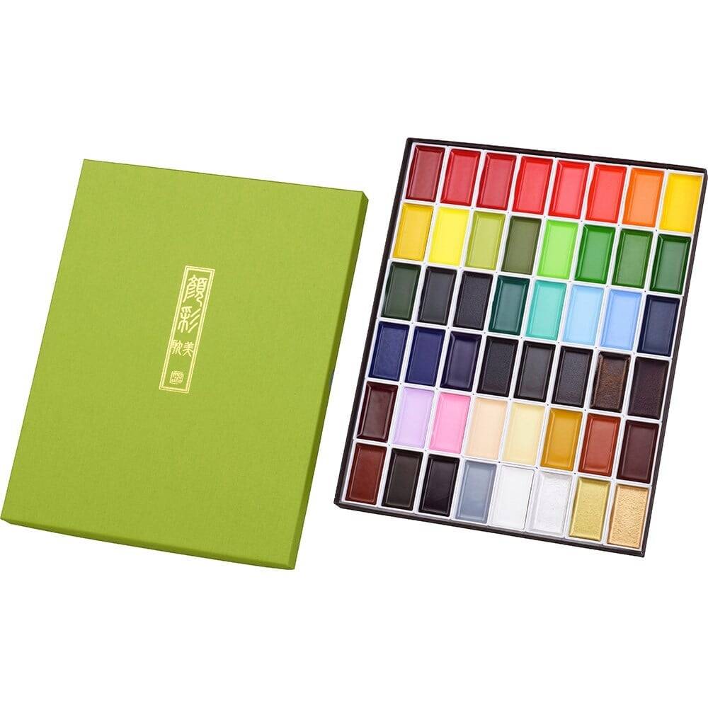 Zig Kuretake Gansai Tambi Professional Japanese Watercolour 48 Colours