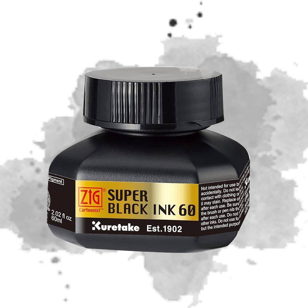 Zig Mangaka Ink Super Black 60 ml