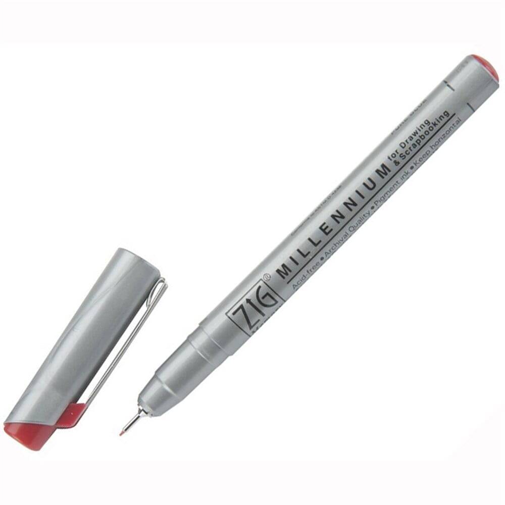 Zig Millennium Teknik Çizim Kalemi 0.3 mm Pure Red 020