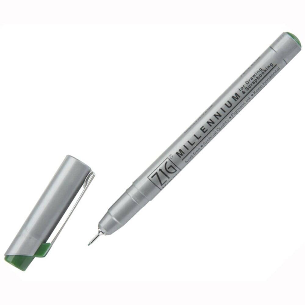 Zig Millennium Teknik Çizim Kalemi 0.65 mm Pure Green 040