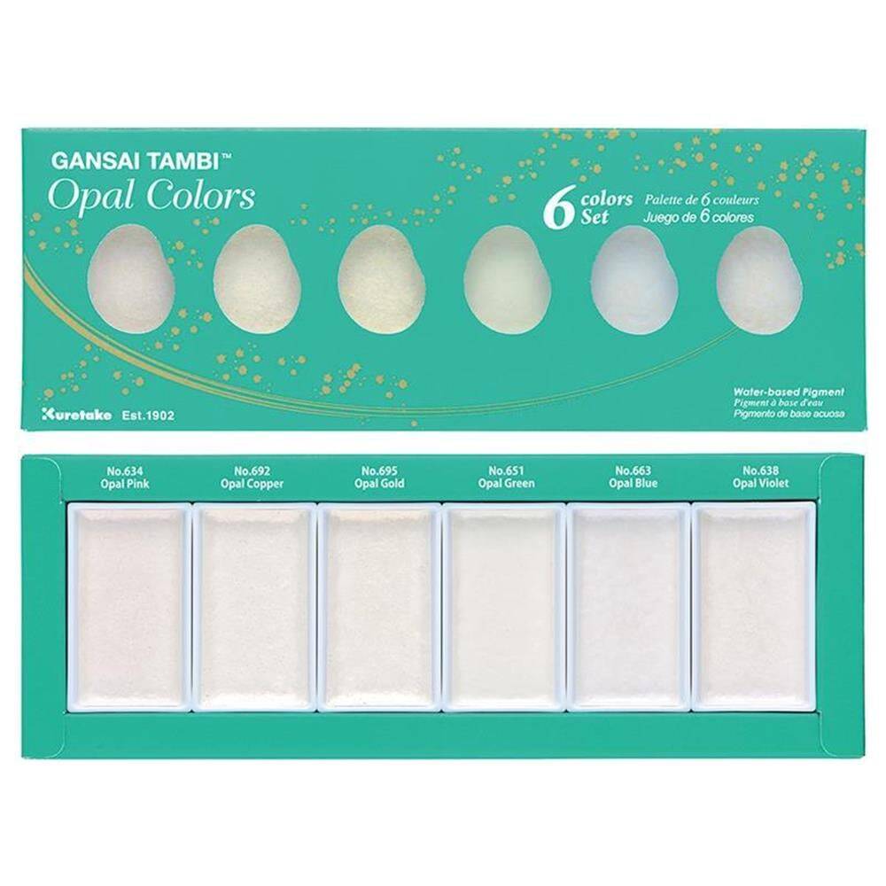 Zig Watercolor Gansai Tambi Opal Color 6 Colors