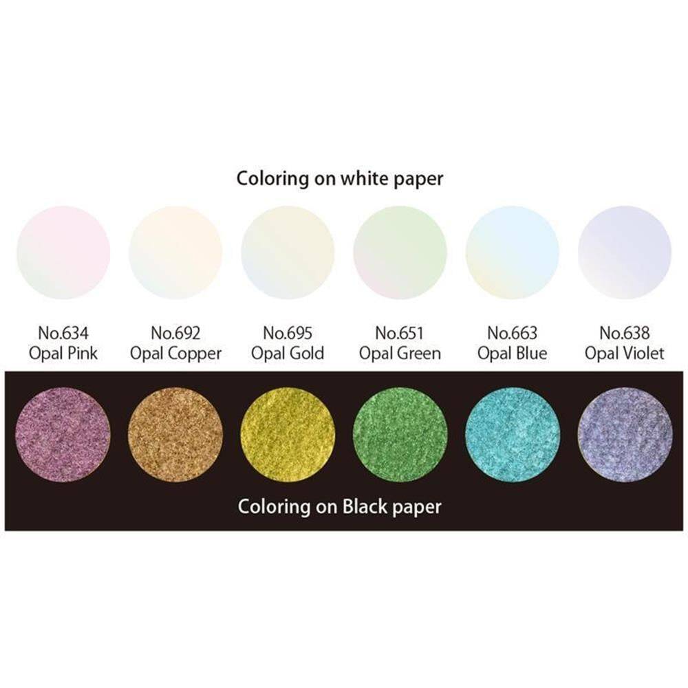 Zig Watercolor Gansai Tambi Opal Color 6 Colors