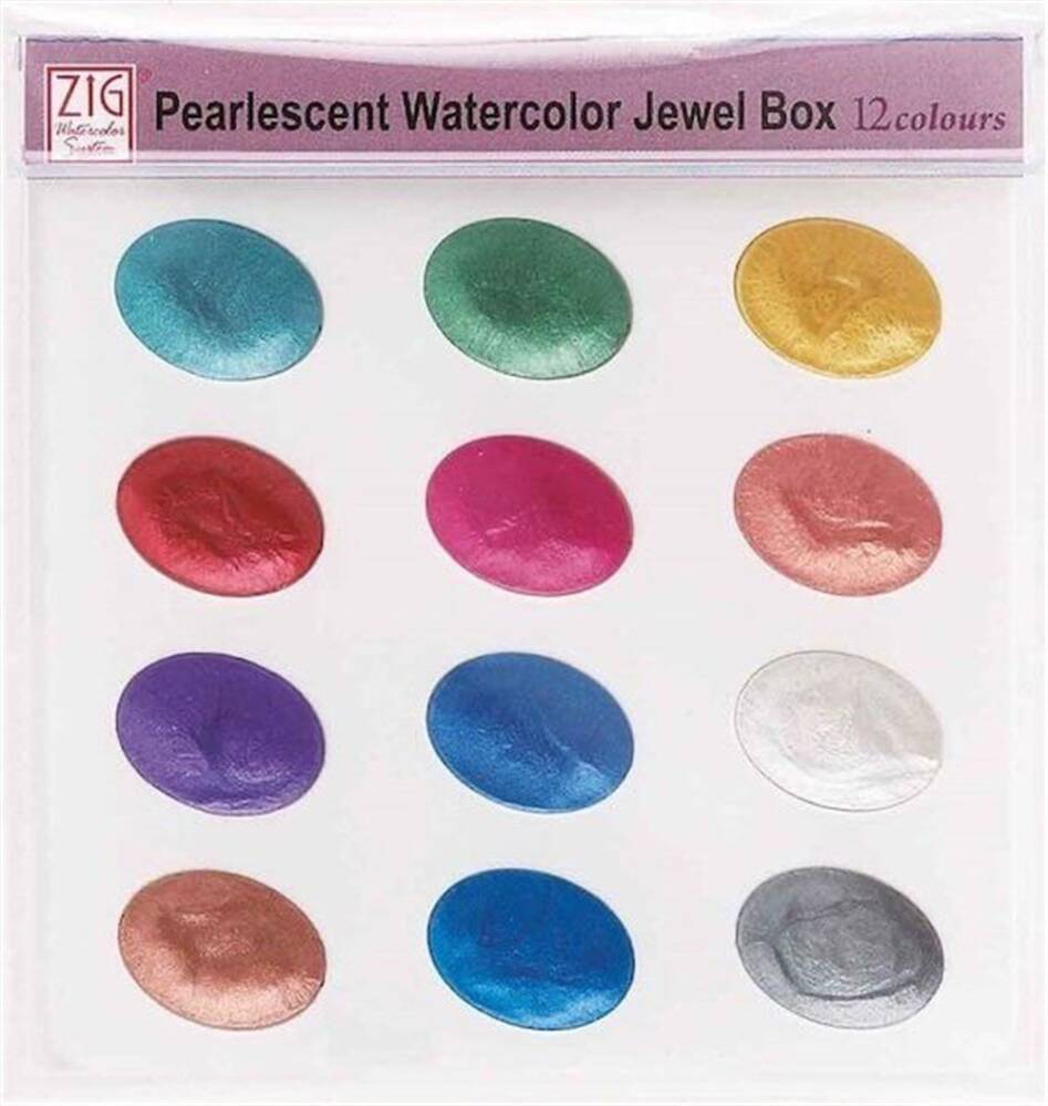 Zig Suluboya Pigment Jewel Box Wsk G204-5 12 Renk