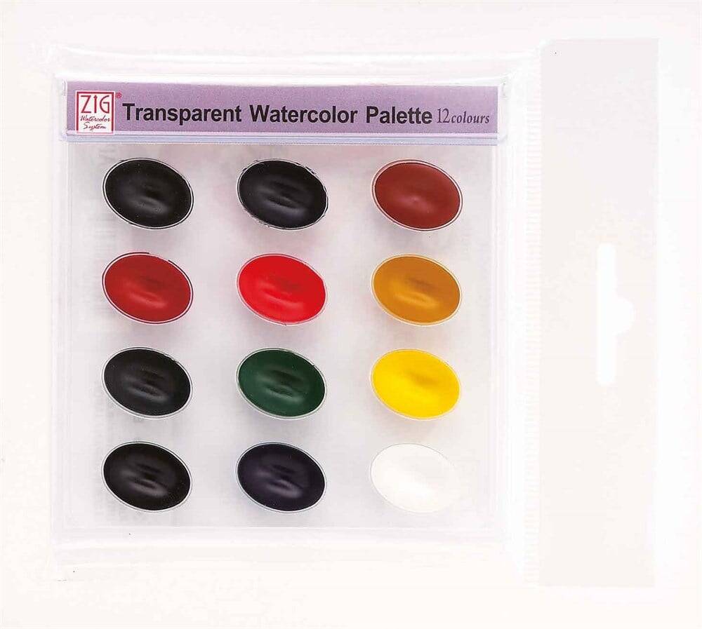 Zig Suluboya Pigment Palette Wsk G301-2 12 Renk